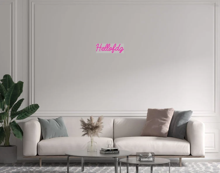Custom text: Hellofdg