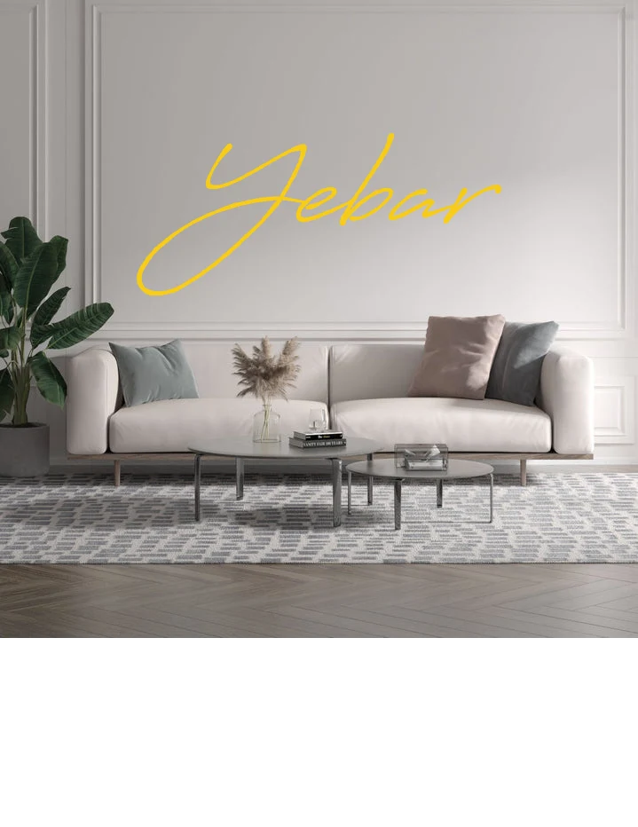 Custom text: Yebar