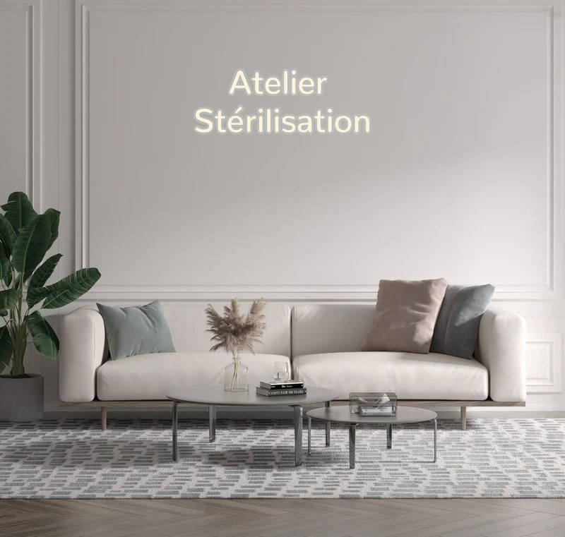 Custom text: Atelier Stérilisation