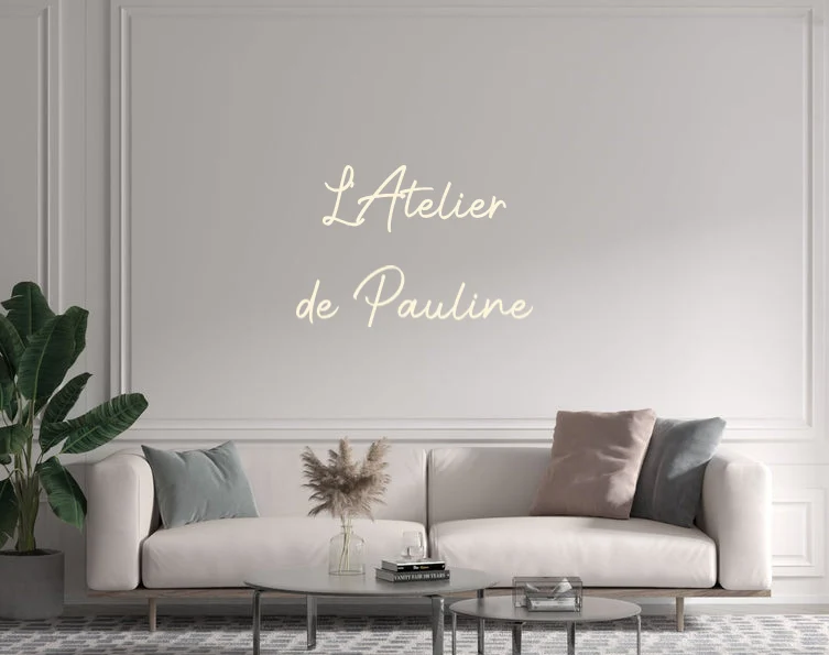 Custom text: L'Atelier de Pauline