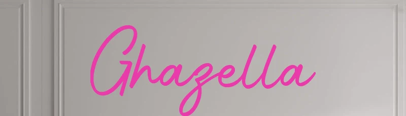 Custom text: Ghazella