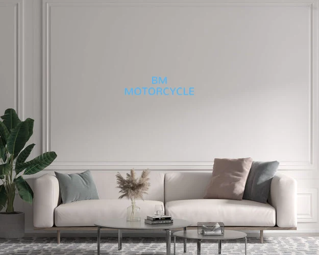 Custom text: BM MOTORCYCLE