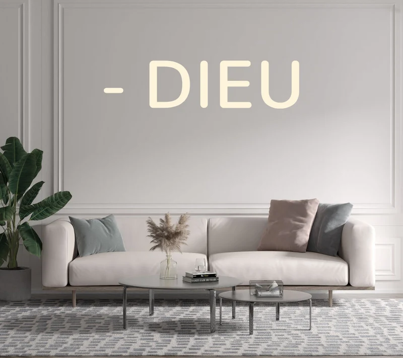 Custom text: - DIEU