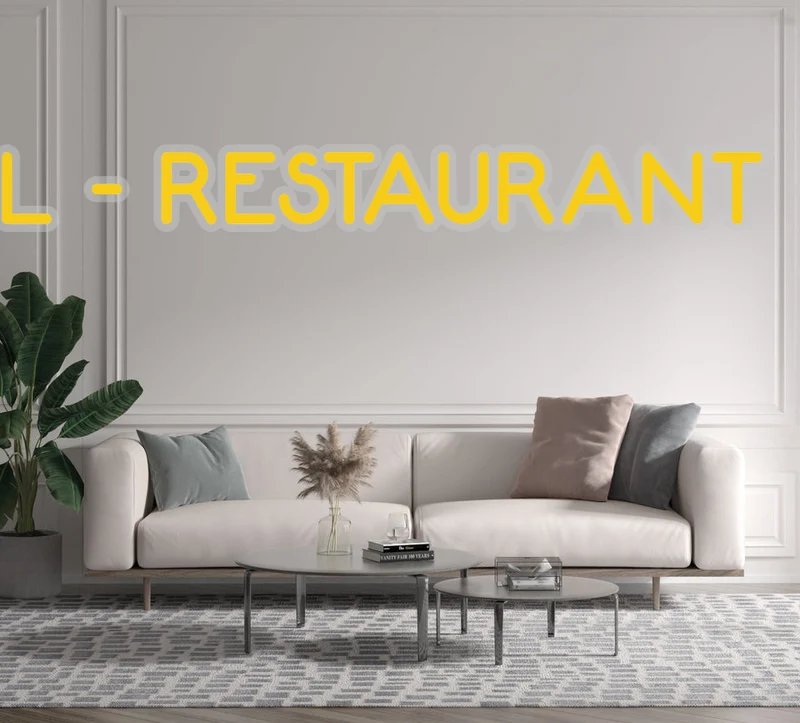Custom text: HÔTEL - RESTAURANT - BAR
