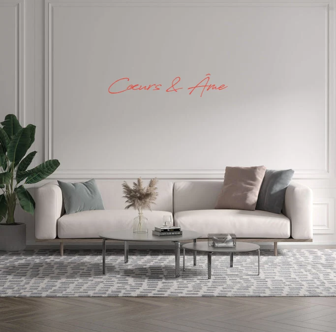 Custom text: Cœurs & Âme