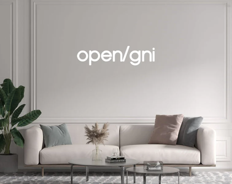Custom text: open/gni