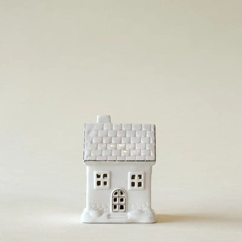 NILAN Maison en céramique illuminée 4,5''