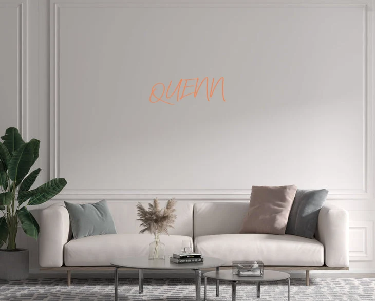 Custom text: QUENN