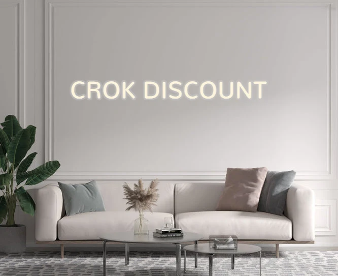 Custom text: CROK DISCOUNT