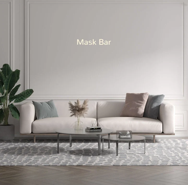 Custom text: Mask Bar