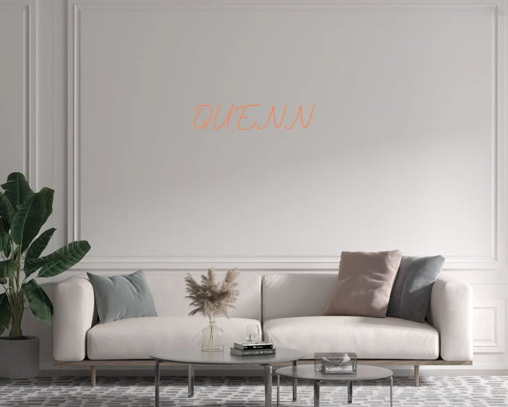 Custom text: QUENN
