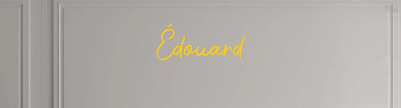 Custom text: Édouard