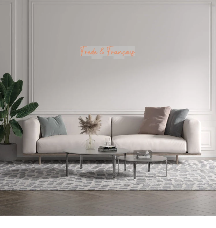 Custom text: Frede & François