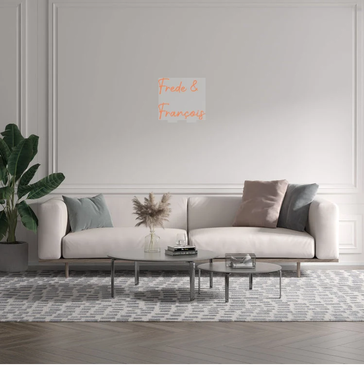 Custom text: Frede & François