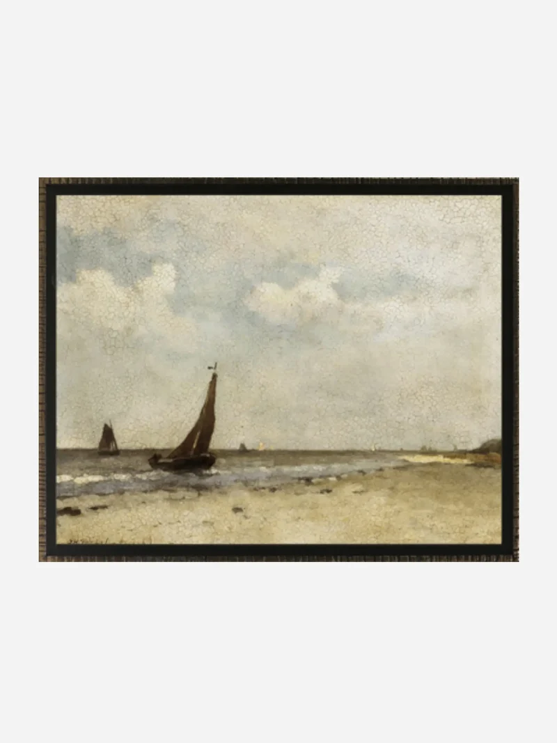 BY THE SHORE Toile encadrée