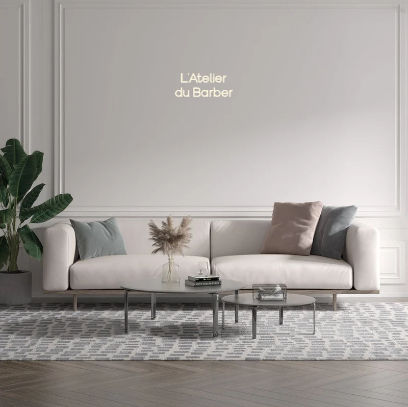 Custom text: L'Atelier du Barber